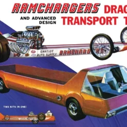 Cars & Trucks MPC Ramchargers Dragster & Transporter Truck 1/25