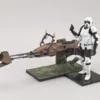 Bandai Bandai Scout Trooper & Speeder Bike 1/12 Model Kit, Star