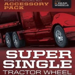 Mobius Mobius 1/25 Super Single Tractor Wheel & Tire Set (6)