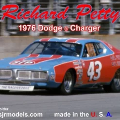 Salvinos JR Models Salvinos JR Models 1/24 Richard Petty 1976 Dodge Charger Model Kit