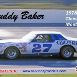 Salvinos JR Models Salvinos JR Models 1/25 Buddy Baker #27 1978 Chevrolet Monte Carlo M