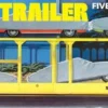 AMT AMT 1/25 5-Car Haulaway Trailer