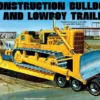 AMT AMT 1/25 Lowboy Trailer & Bulldozer Combo