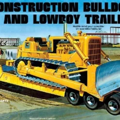 AMT AMT 1/25 Lowboy Trailer & Bulldozer Combo