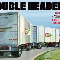 AMT AMT 1/25 Tandem Van Trailers, Double Header