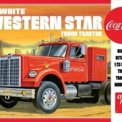AMT AMT 1/25 White Western Star Semi Tractor, Coca-Cola