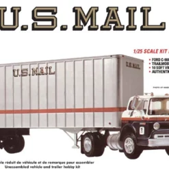 AMT AMT Ford C600 US Mail Truck W/USPS Trailer 1:25