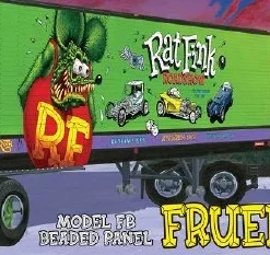AMT AMT Fruehauf Beaded Van Trailer Hauler - Rat Fink 1:25