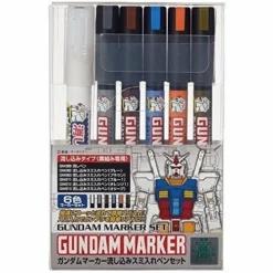 Bandai Bandai GMS-122 Gundam Marker Set, 6pcs